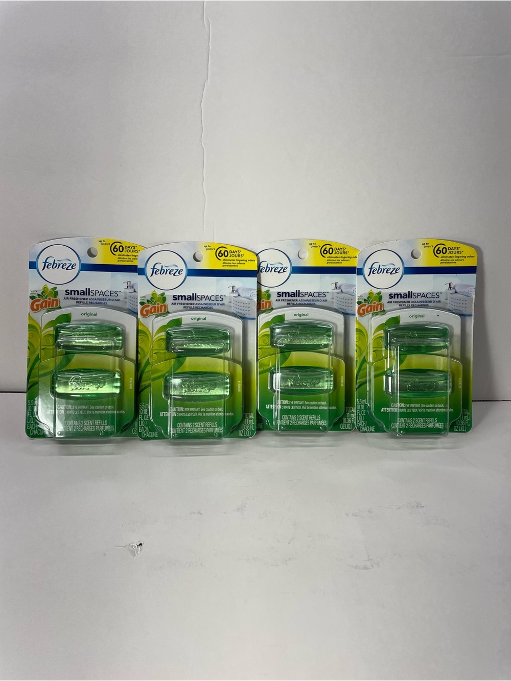Febreze Small Spaces Air Freshener Refills Gain Original Scent Pack of 4